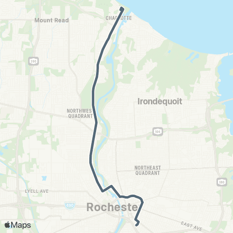 RCSD Special Maplewood-Charlotte / Monroe map