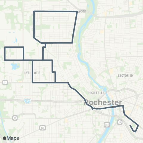 RCSD Special Lyell-Otis-Edgerton / Monroe map