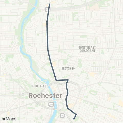 RCSD Special N Clinton / Monroe map