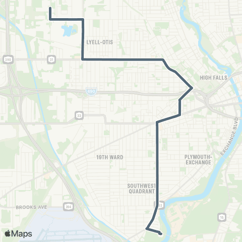 RCSD Special Genesee / Colfax map