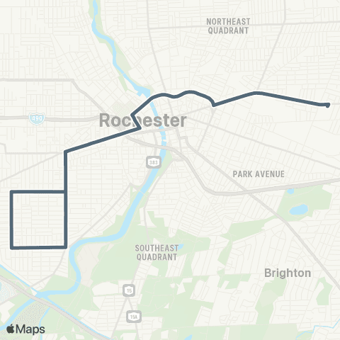 RCSD Special Genesee-19th Ward SE / E Main map