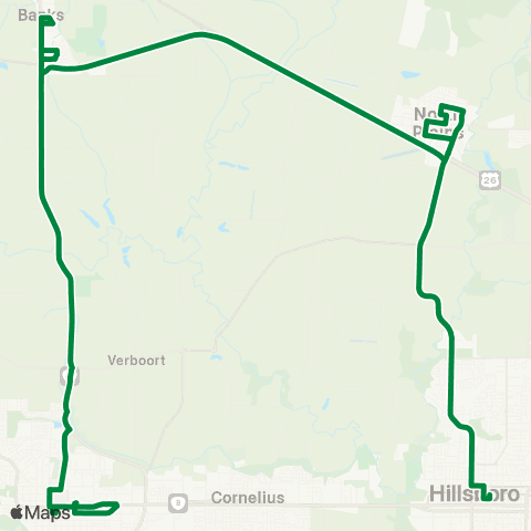 Ride Connection WestLink map