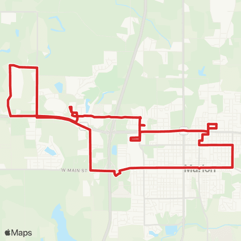 Rides MTD Marion East map