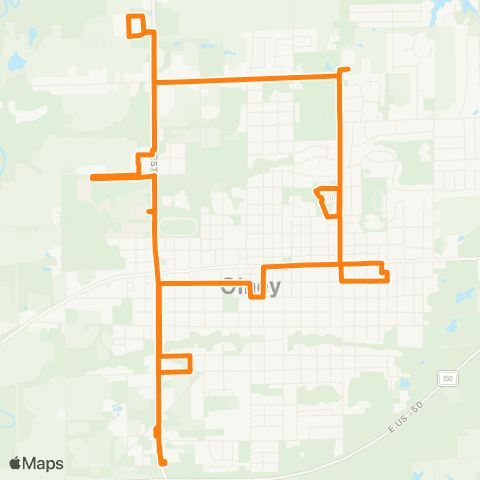 Rides MTD White Squirrel map