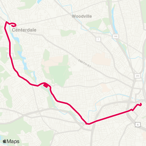 RIPTA Broadway / Manton Ave map
