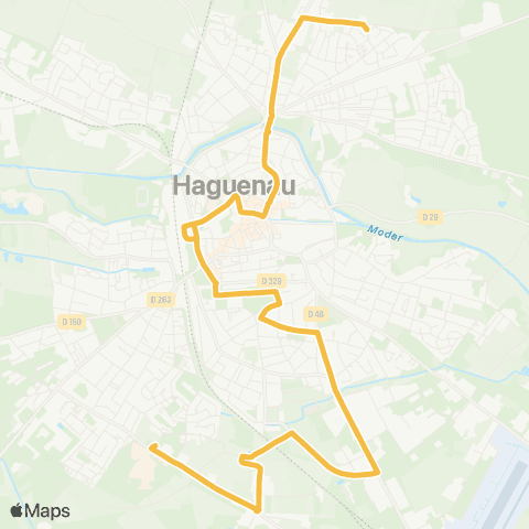 Ritmo Chemin du Parcage <> Hôpital map