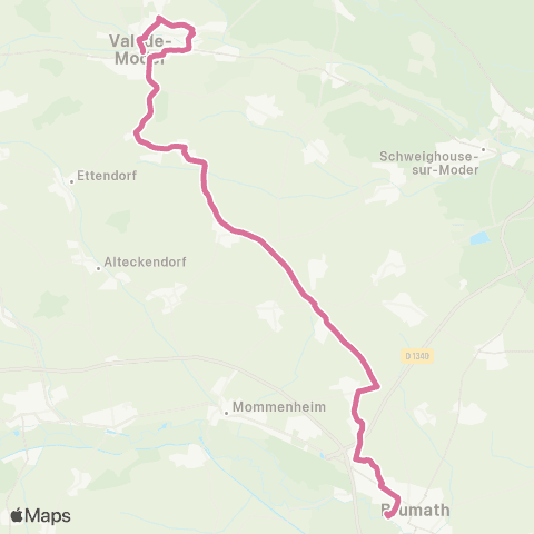 Ritmo Gare Bru. <> Pfaffenhoff. Mairie map