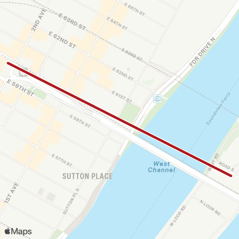 Roosevelt Island Operating Corporation Roosevelt Island Aerial Tramway map