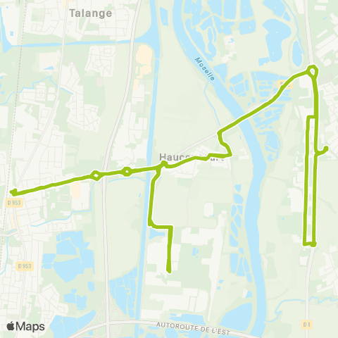 Riv'Connect Maizieres Gare - Ennery map