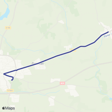 RIV Ploërmel - Gourhel - Campénéac map