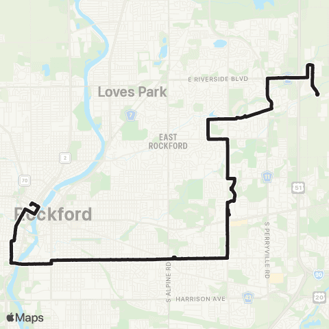 RMTD City Loop North map