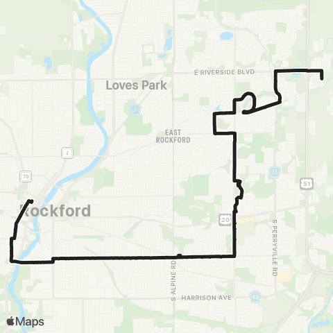 RMTD City Loop South map