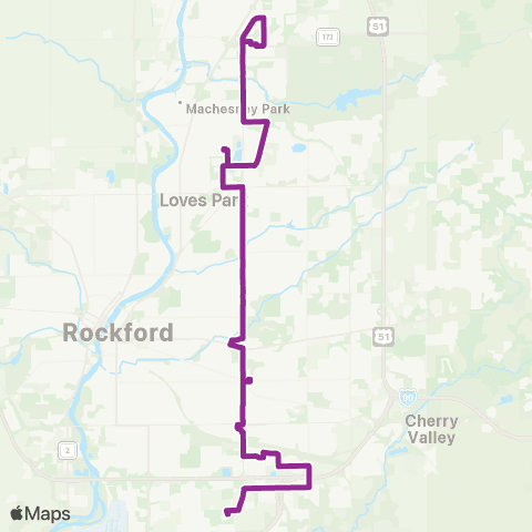 RMTD Alpine Crosstown map