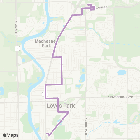RMTD North 2nd St map