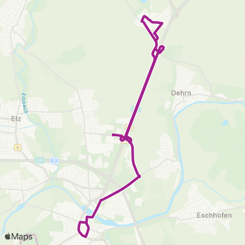 RMVB Limburg (Lahn) Zob West - Limburg (Lahn) Zob West map