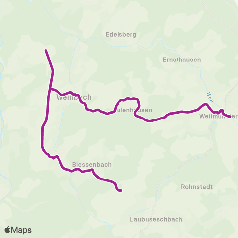 RMVB Weilmünster Schule - Weinbach-Gräveneck Camping Pl map