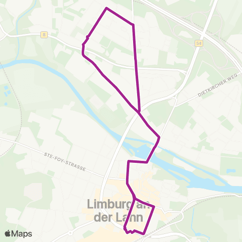 RMVB Limburg (Lahn) Zob West - Limburg (Lahn) Zob West map