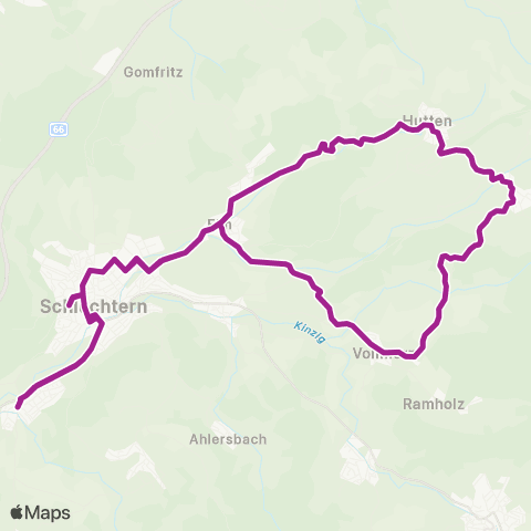 RMVB Stadtallendorf Busbahnhof - Stadtallendorf Busbahnhof map