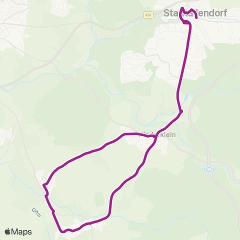 RMVB Kronberg (Taunus) Bahnhof - Königstein (Taunus)-Falkenstein Auf Dem Seif map