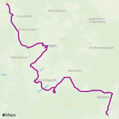 RMVB Frankfurt (Main) Cheruskerweg - Frankfurt (Main) Bingelsweg map