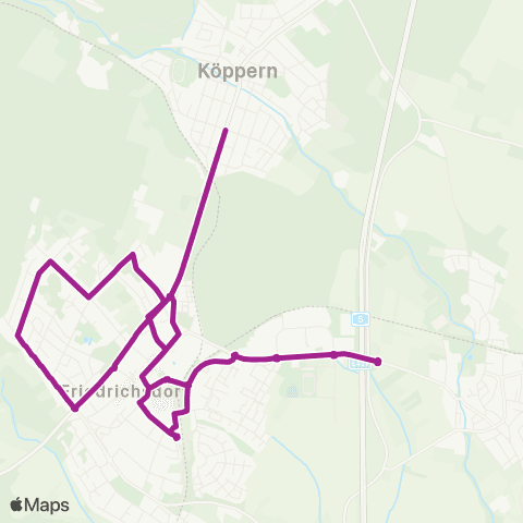 RMVB Riedstadt-Goddelau Martin-Niemöller-Schule - Groß-Gerau-Dornheim Heißfeldstraße map