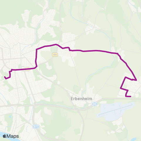 RMVB Frankfurt (Main) Briefzentrum - Frankfurt (Main) Hauptbahnhof / Fernbusterminal map