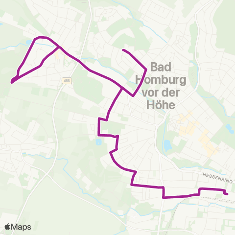 RMVB Künzell-Pilgerzell Wernaustraße - Fulda Bahnhof / Zob map