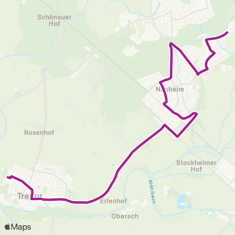 RMVB Trebur Mittelpunktschule - Nauheim AM Ei map