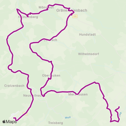 RMVB Mörfelden-Walldorf-Mörfelden B.-Von-Suttner-Schule - Groß-Gerau Bahnhof map