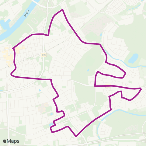 RMVB Rüsselsheim Bahnhof - Rüsselsheim Bahnhof map