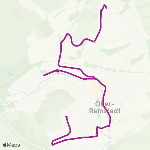 RMVB Ober-Ramstadt Eichestraße - Ober-Ramstadt St.-André-Str map