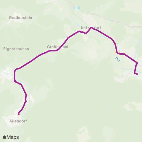 RMVB Aarbergen-Michelbach Gesamtschule - Heidenrod-Egenroth An Der Brechkaut map