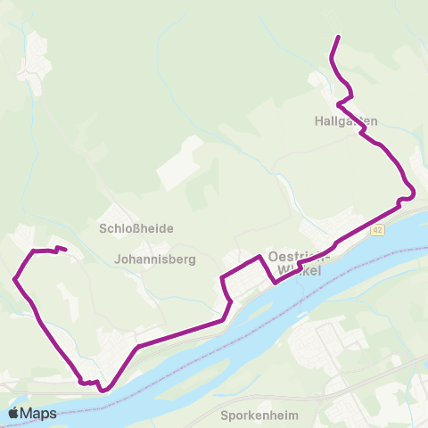 RMVB Geisenheim-Marienthal Blumenstraße - Oestrich-Winkel-Hallgarten Siedlung Rebhang map