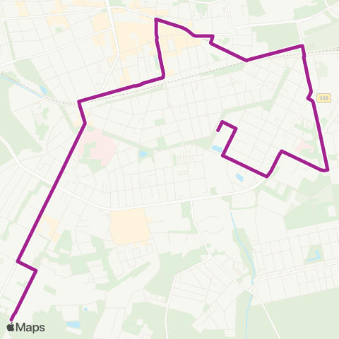 RMVB Offenbach (Main)-Lauterborn Caritas / Buchrainweiher - Offenbach (Main)-Buchhügel Hessenring map