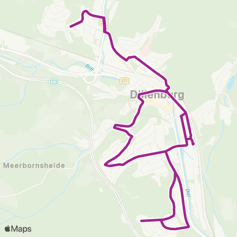 RMVB Dillenburg Zob - Dillenburg Zob map
