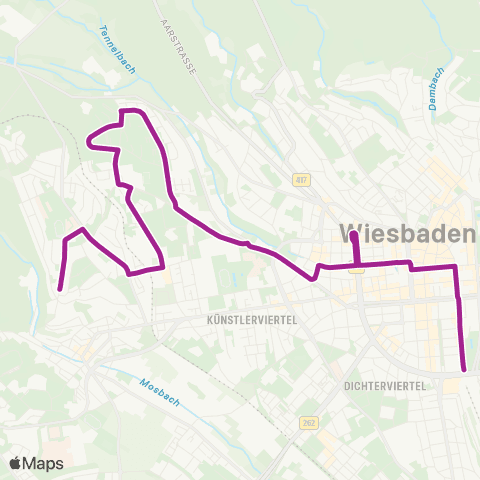 RMVB Frankfurt (Main) Hauptbahnhof / Fernbusterminal - Frankfurt (Main) Preungesheim map
