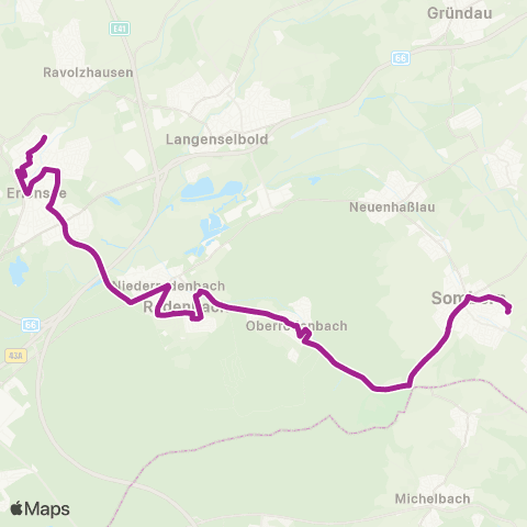 RMVB Frankfurt (Main) Bornheim Sportcenter - Frankfurt (Main) Atzelberg Ost map
