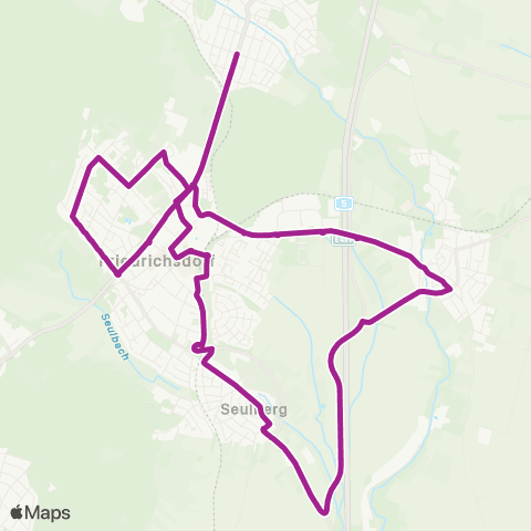 RMVB Friedrichsdorf Bahnhof - Friedrichsdorf Bahnhof map