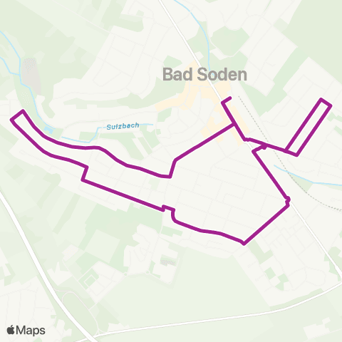 RMVB Bad Soden (Taunus) Bahnhof - Bad Soden (Taunus) Bahnhof map