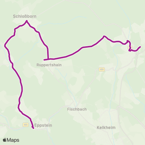 RMVB Eppstein Bahnhof - Königstein (Taunus) Stadtmitte map