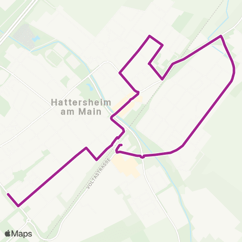 RMVB Hattersheim (Main) Bhfsüd - Hattersheim (Main) Bhfnord map