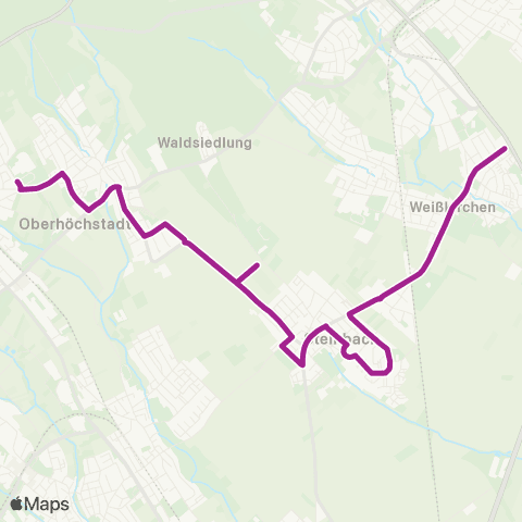 RMVB Oberursel (Taunus)-Weißkirchen Ost - Steinbach (Taunus) Taunus Campus map