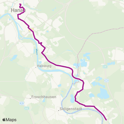 RMVB Großkrotzenburg Ost - Hanau Freiheits Pl map