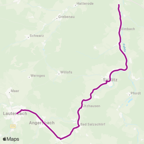 RMVB Schlitz-Unter-Wegfurth - Bad Salzschlirf Bahnhof map