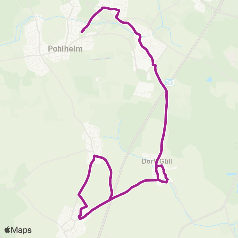 RMVB Pohlheim-Watzenborn-Steinberg A.-Reichwein-Schule - Pohlheim-Garbenteich Dorf-Güller Str map