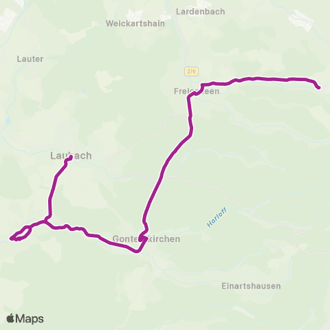 RMVB Laubach Grundschule - Laubach-Altenhain Vogelsbergstraße map