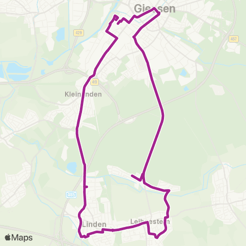 RMVB Gießen Bahnhof - Gießen Bahnhof map