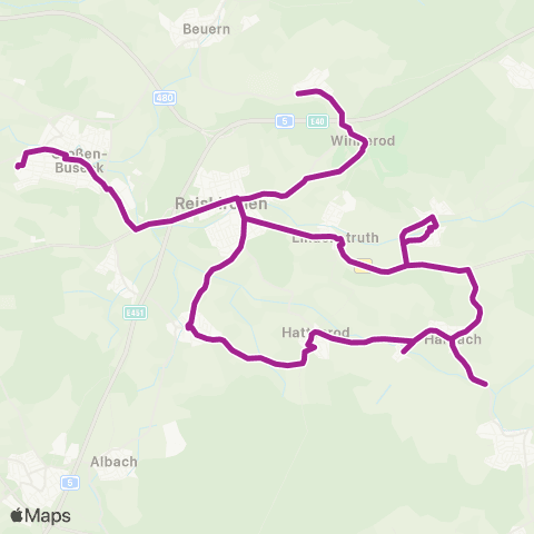 RMVB Reiskirchen Grundschule - Reiskirchen-Saasen Kulturhalle map