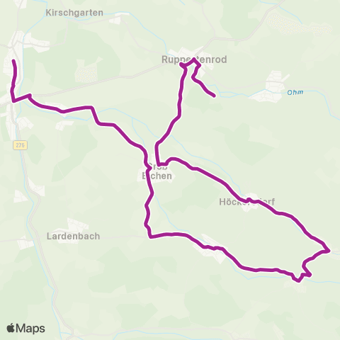 RMVB Mücke-Höckersdorf - Mücke-Ober-Ohmen Grundschule map