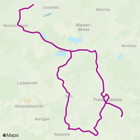 RMVB Grebenhain Schule - Freiensteinau Schule map